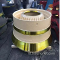 Kerucut crusher memakai bagian crusher concave dan mantel